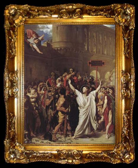 framed  Jean Auguste Dominique Ingres The Martyrdom of St.Symphorian (mk04), ta009-2
